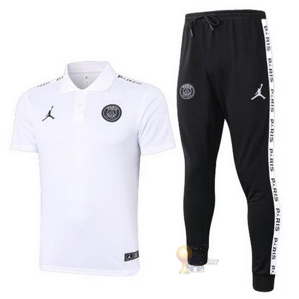 Calcio Maglie Set Completo Polo Paris Saint Germain 2020 2021 Bianco Nero